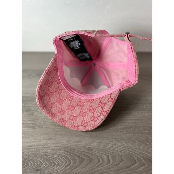 Gucci x New York Yankees Pink GG Monogram Baseball Cap Hat - Made in Italy - Picture 6 of 8